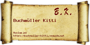 Buchmüller Kitti névjegykártya