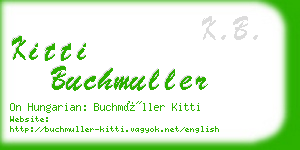 kitti buchmuller business card